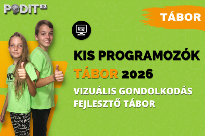 PODIT "Kis programozók" TÁBOR 2026 – A játék készítés alapjai