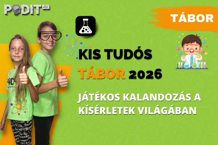 PODIT Kis Tudós Tábor 2026 – Játékos kalandozás a kísérletek világában